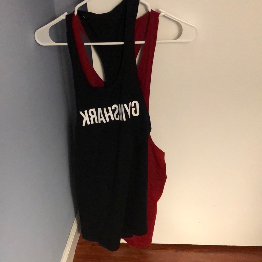 2 gymshark stringer workout tank tops